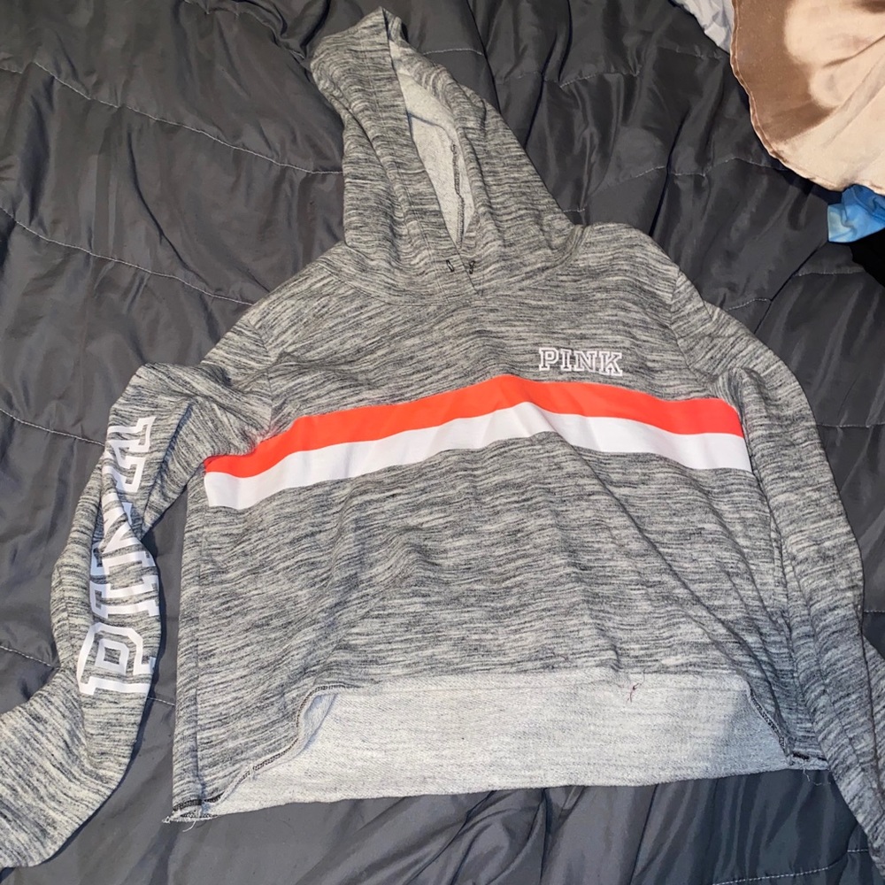 victoria secret cropped hoodie